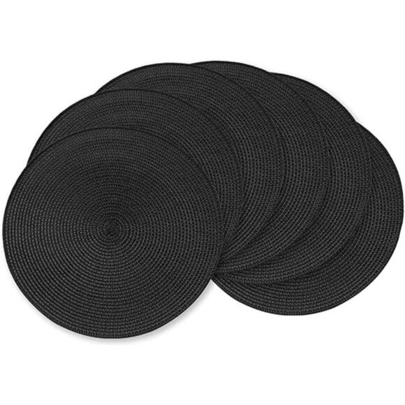 Round Braided Placemats 15 Inch Round Table Mats for Dining Tables - Picture 7 of 7